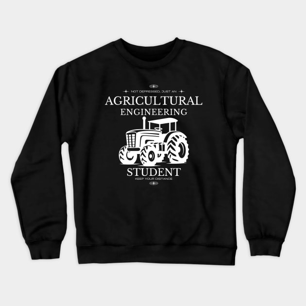 Agricultural Engineering - Black Version - Engineers Crewneck Sweatshirt by Millusti